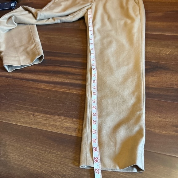 ❄️END OF SEASON SALE❄️ BANANA REPUBLIC Avery Tan Wool Blend Pants size 0 - Picture 7 of 7